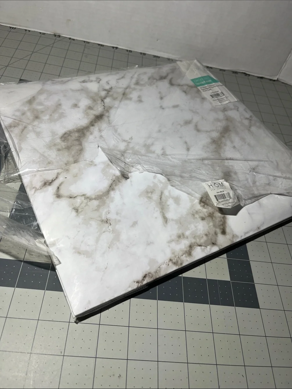Marble Pattern 12x12 Scrapbook Album - White